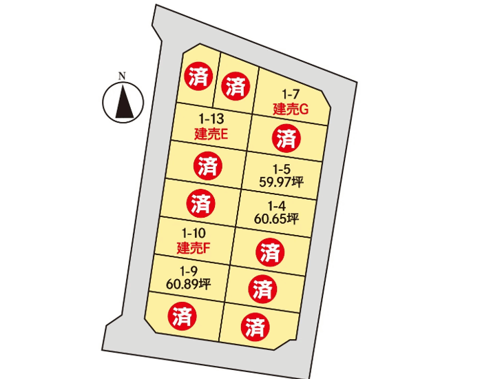 クレストタウン茅原 分譲地③