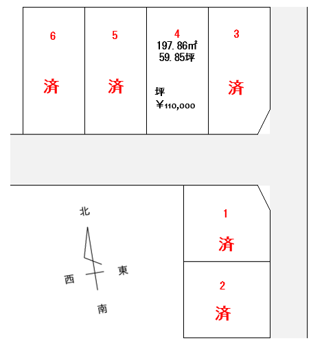 鶴岡市平京田屋敷廻 分譲地④